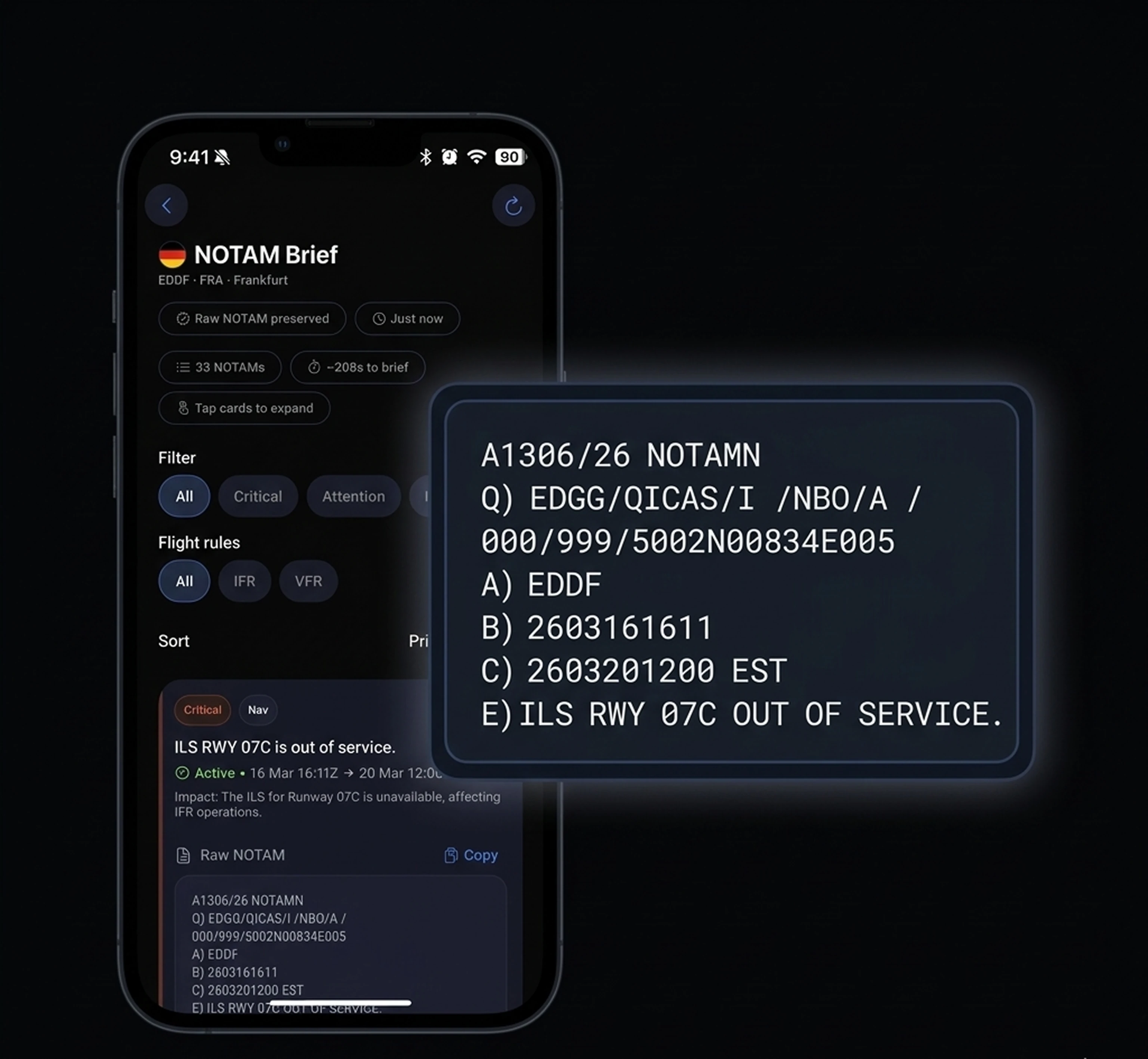 Raw text preserved feature
